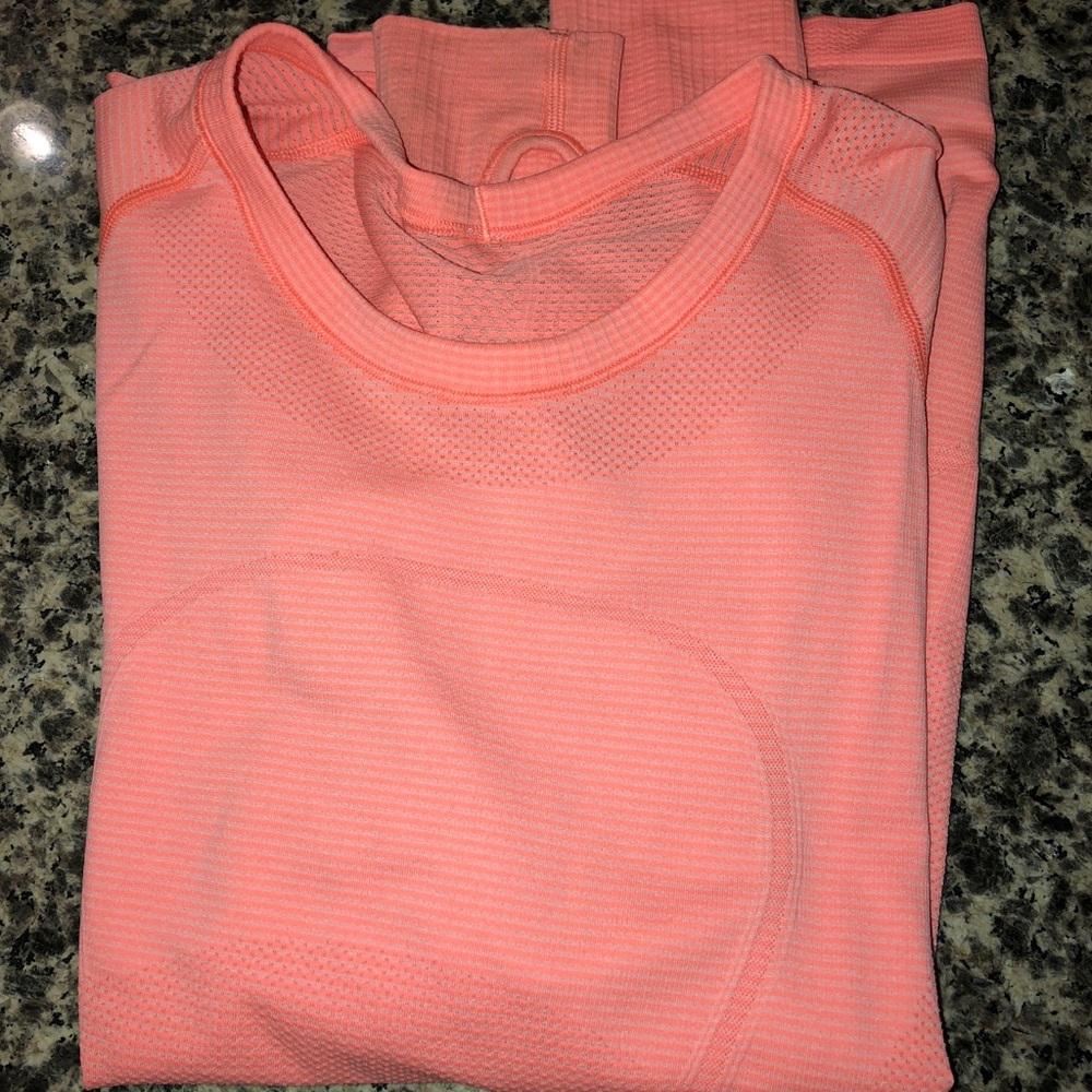 Bright orange swiftly tech long sleeve lululemon 8